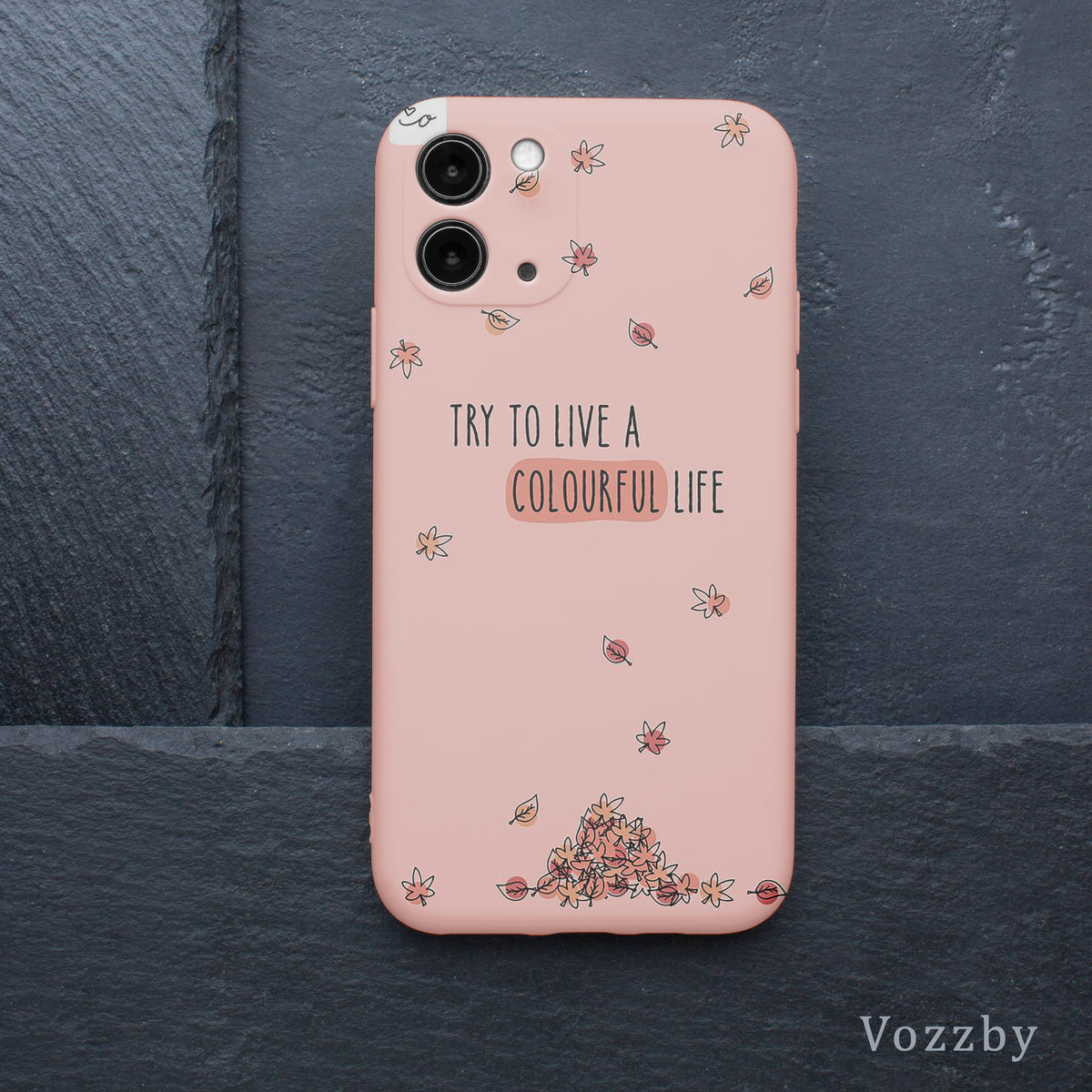 AA173 - Try To Live A Colourful Life - Quote Mobile Case