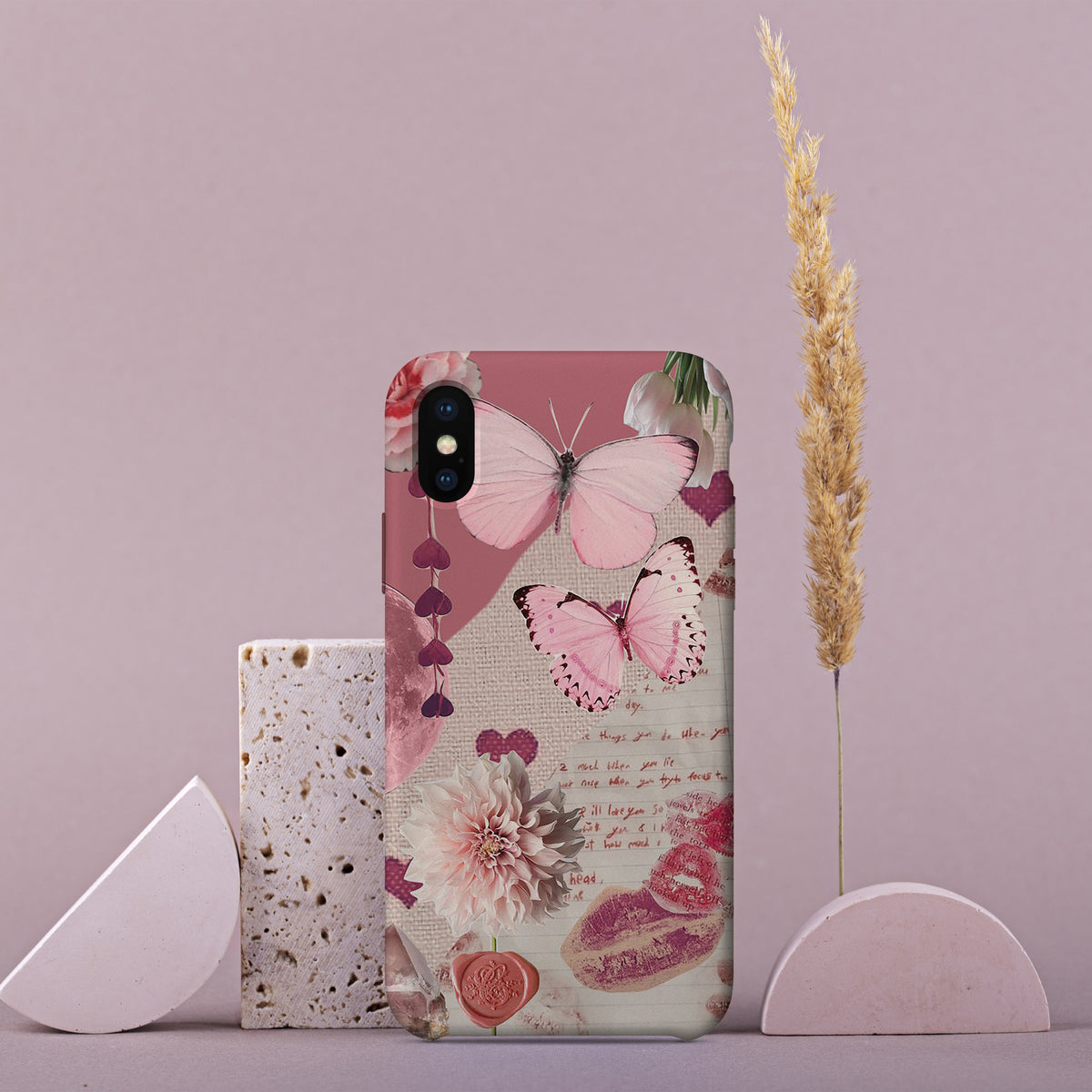 AA017 - Vintage Butterfly - Mobile Case
