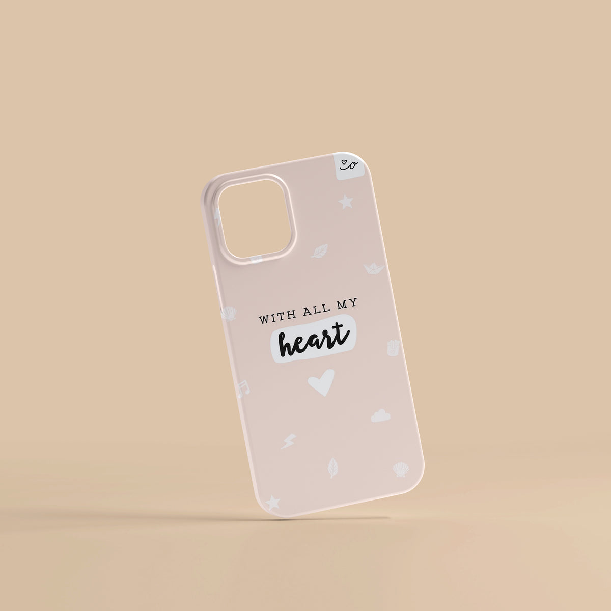 AA010 - With All My Heart - Quotes Mobile Case