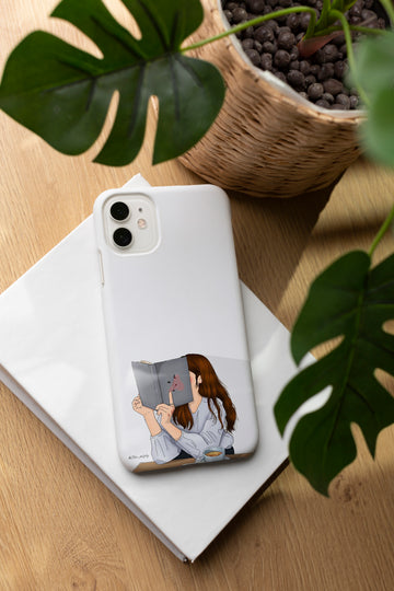 AD042 - Girl Reading - Aesthetic Mobile Case