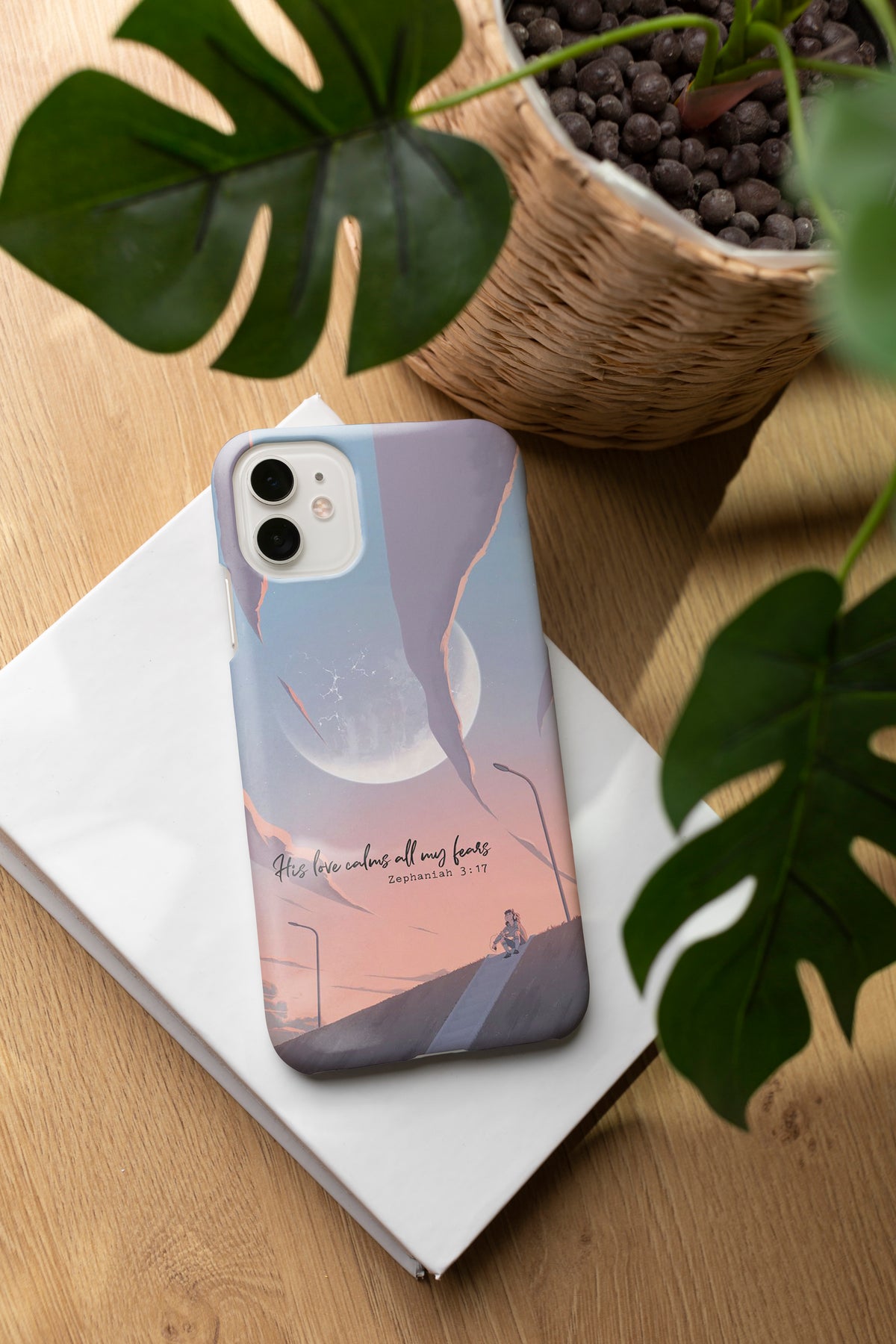 AD053 - His Love Calm All My Fears - Moon Mobile Case
