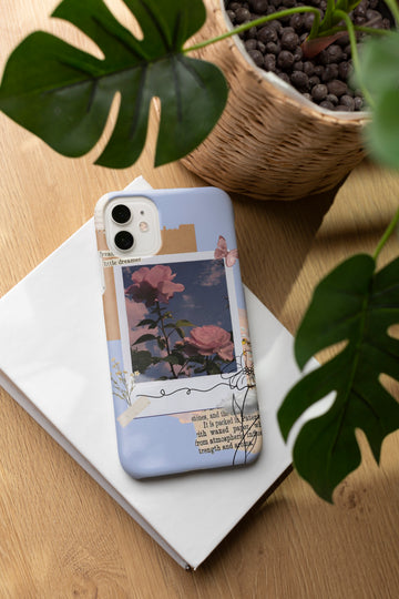 AD093 - Aesthetic Floral - Quotes Mobile Case