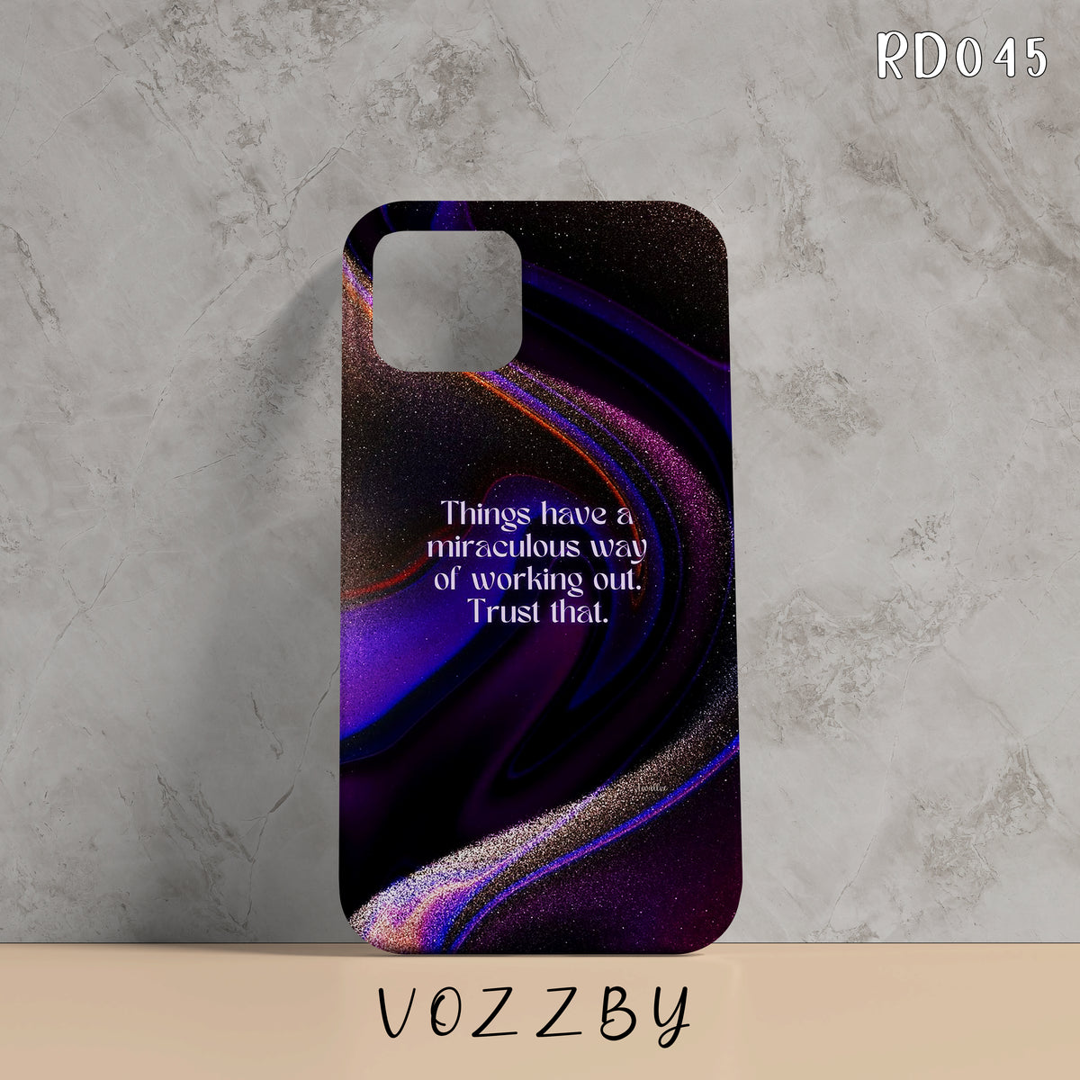 RD045 - Things have a Miraculous Way of Working Out - Quotes Mobile Case