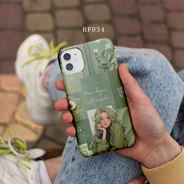 RF034 - Peace Begins with A Smile - Aesthetic Mobile Case