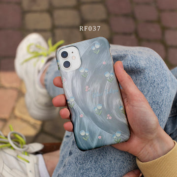 RF037 - Blue Tulips - Floral Mobile Case