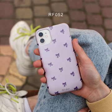 RF052 - Purple Bows - Aesthetic Mobile Case