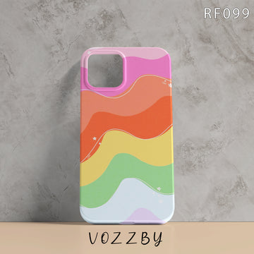 RF099 - Rainbow Waves - Aesthetic Mobile Case